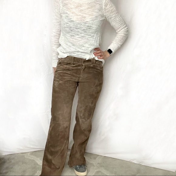 Vintage Pants - Vintage Suede pants Women Size 4
